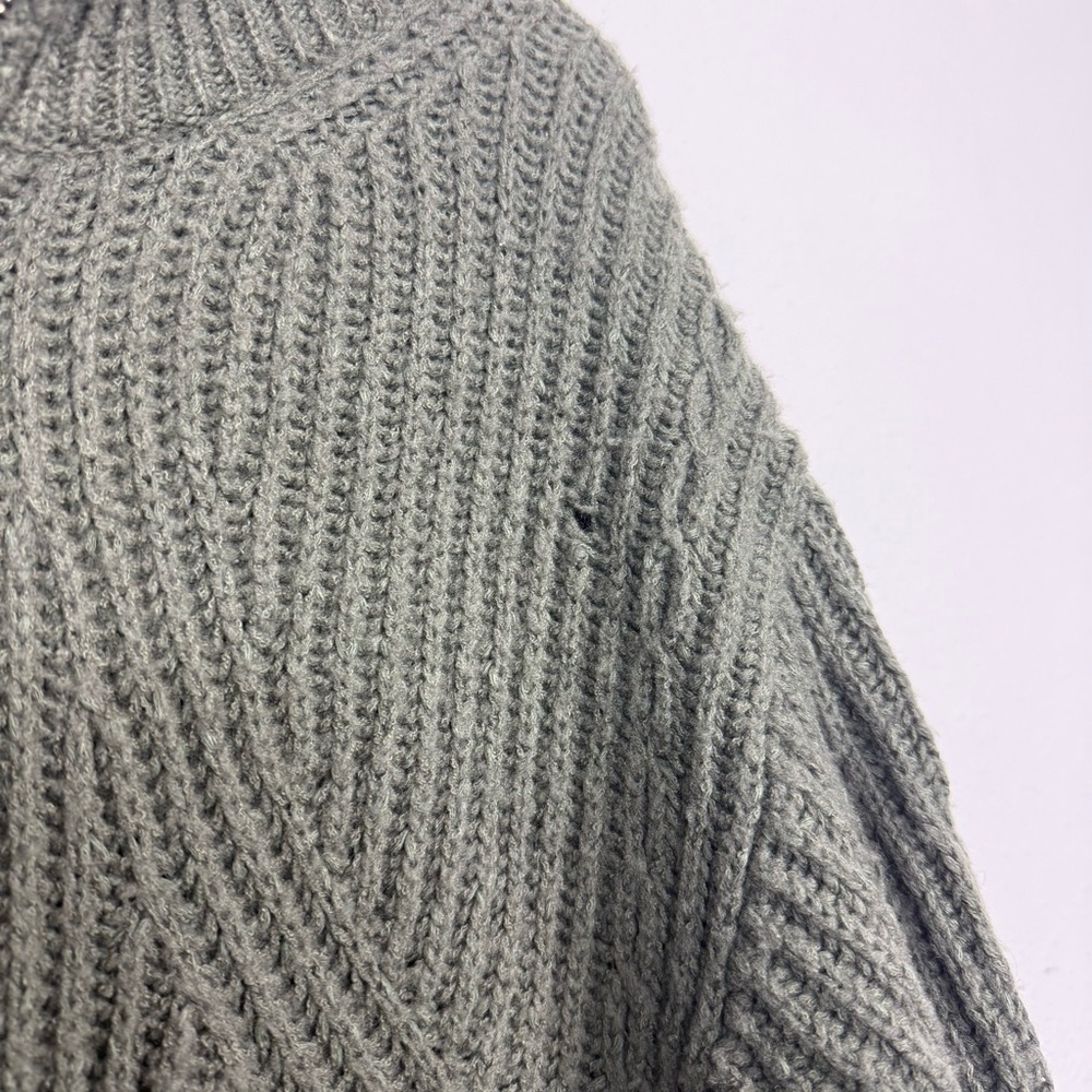 Anthropologie Pilcro Zip Front Longline Green Cardigan Sweater Wool Blend Sz 2X - Picture 7 of 16